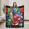 Inside Out 2 Cartoon  Blanket  Travel Office Flannel Throw Blanket For Outdoor Super Warm Custom Quality Bedspread