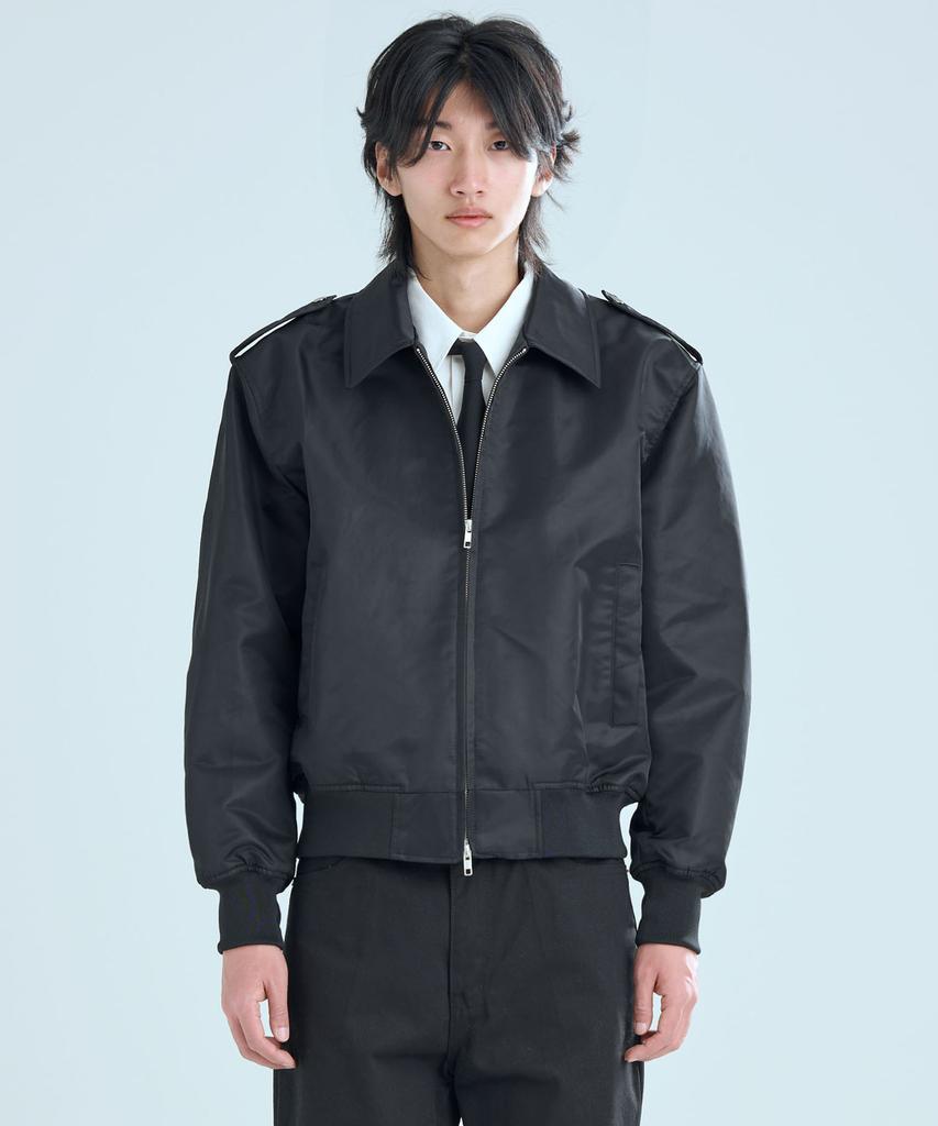 Zplish Crop Flight Jacket Black