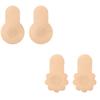 5 Pairs Super Thin Breathable Nipple Pasties With Elastic Lift For Support Hypoallergenics Women's Breast Petals Covers