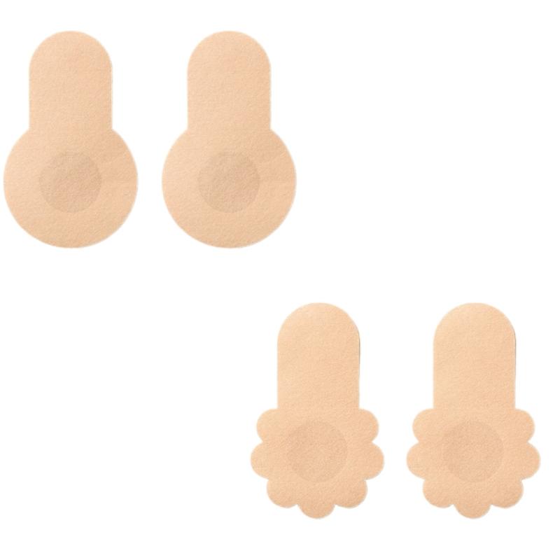 5 Pairs Super Thin Breathable Nipple Pasties With Elastic Lift For Support Hypoallergenics Women's Breast Petals Covers
