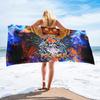 Halloween Horrible Sugar Skull Girl Printed Beach Towel Outdoor Quick Drying Swimming Bath Towels Yoga Mat for Kids Adults Gift