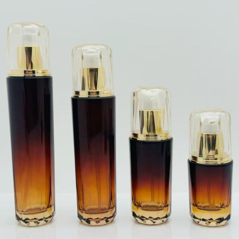 Explosion-Proof Glass Bottles: 120ml, 40ml Spray, 30ml Essence, 30g & 50g Face Cream Options Available