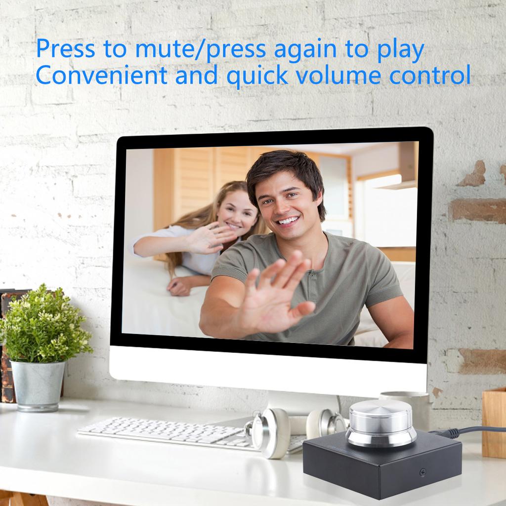 USB Volume Controller PC Computer Speaker Audio Volume Control Knob One Key Mute Plug and Play