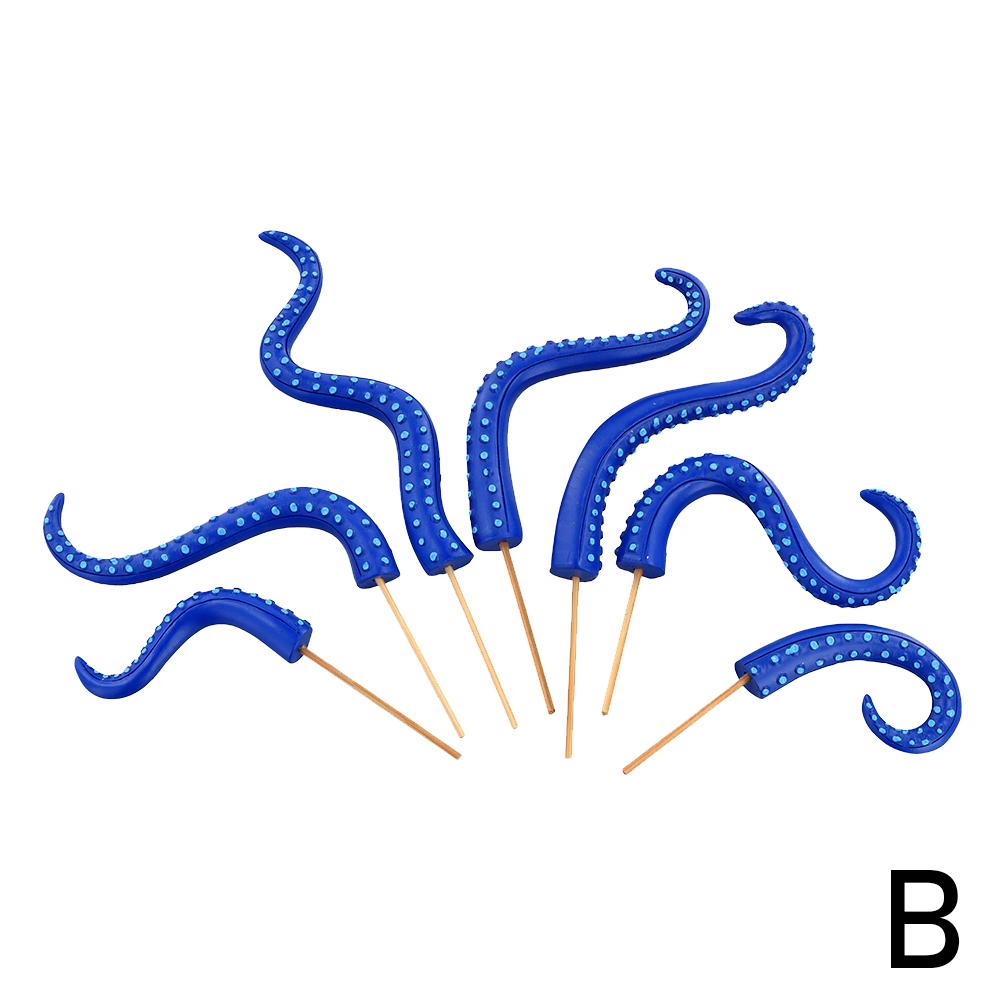 Meer Tentakel 7-teiliges Set Harz Dekoration Tentakel Pflanze Pfosten Dekoration Oktopus Pflanze Pfosten Blumentopf Dekoration