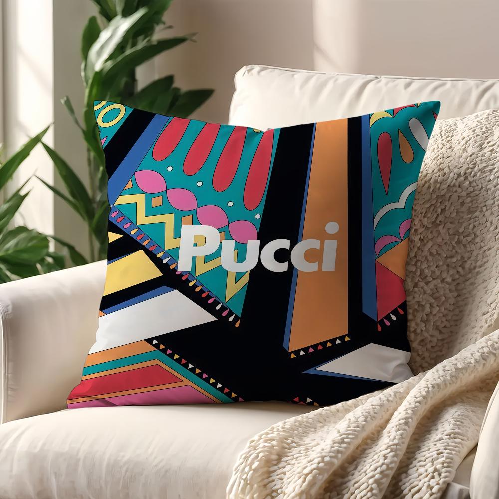 E-Emilio F-fashion P-Pucci cushion cover For Pillow Sofa Printing Decoration Room Home Office Coffee Shop Car Nordic Simplicity