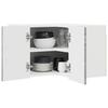 Lucca Wall Corner Cabinet Grey Sonoma 57 X 57 X 40 Cm
