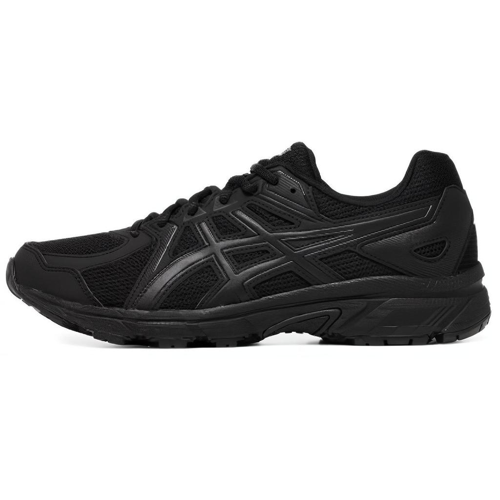 Asics Jog 100 Comfortable Versatile Durable Breathable Low-Top Gel Running Shoes Men Sneakers Black 1021A463-001