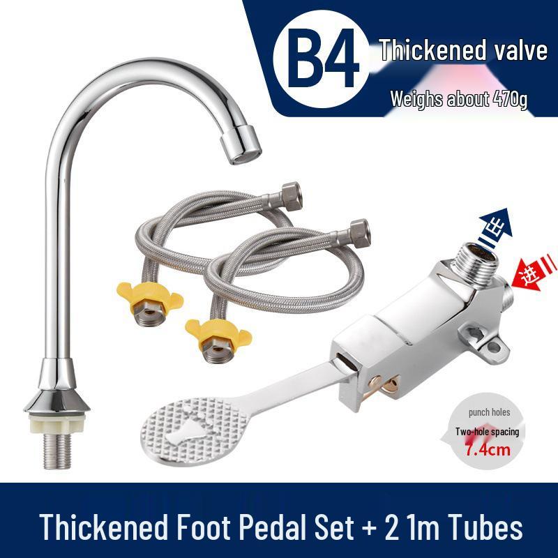 Fußbetätigtes Vollkupfer-Armaturventil für Krankenhaus- und Laborwaschbecken