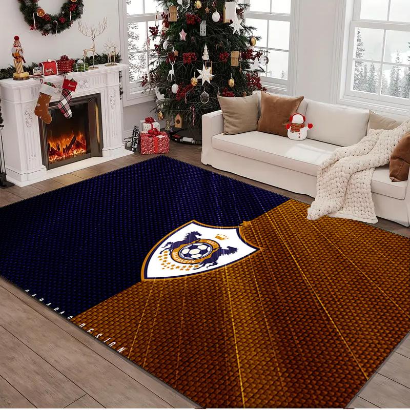 1PC rug Dynamic Qarabag Crest Design Carpet, Chair Rug,Area Rug for Office Bedroom living rooms bedroom, Doormat decor Christmas fan gifts