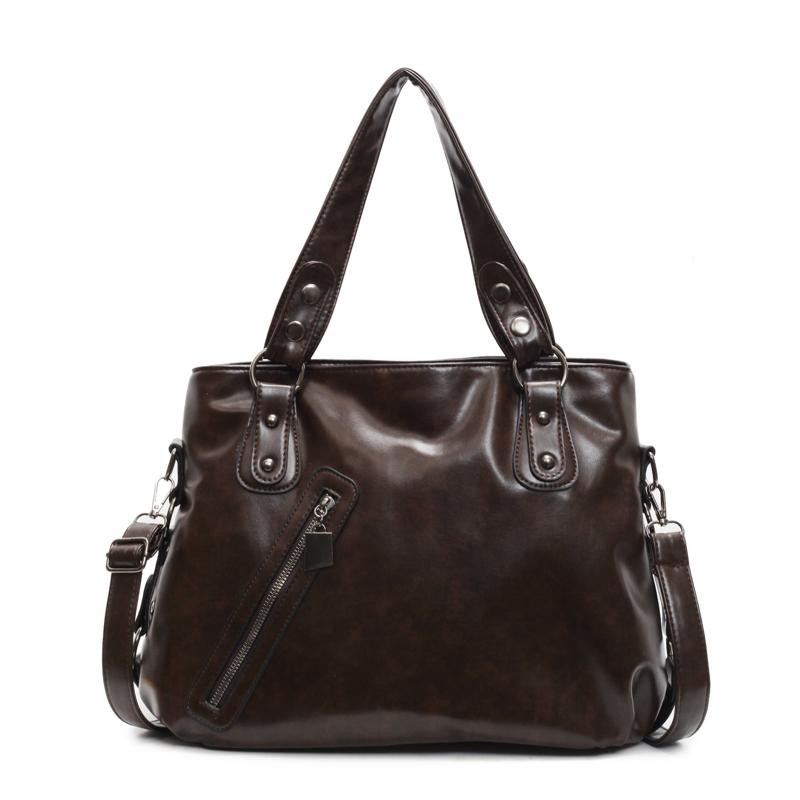 Винтажная сумка-тоут женская большая вместительная сумка через плечо