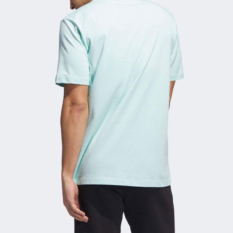 Adidas Ice Cream Hoops Cartoon Logo T-Shirt Men Tops Light-Blue IN7444