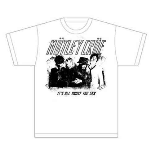 Motley Crue Stencil T-Shirt White New Unisex T-Shirt XXXXL