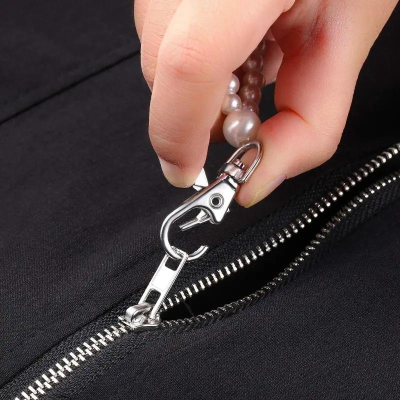 HOT Selling 2 In 1 Beaded Zipper Assistant Tool Pearl Neck Lanyard Zipper Puller Zipper Auxiliary Tool Pearl Chain