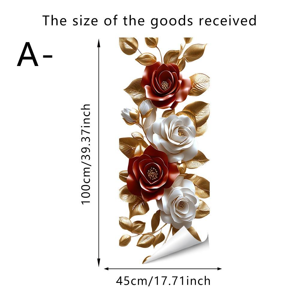 Festivaldeko Valentinstag Rote Rose Schmetterling Aufkleber Transparent Glasaufkleber Für Wohnzimmer Festliche Atmosphäre