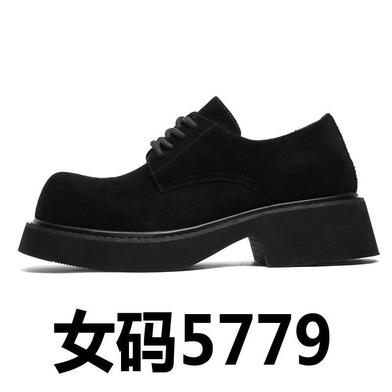 

Derby Shoes Men s Trend 2024 New Big Head Leather Shoes Men s Retro Platform British Business Casual Shoes 9533-J [ 39