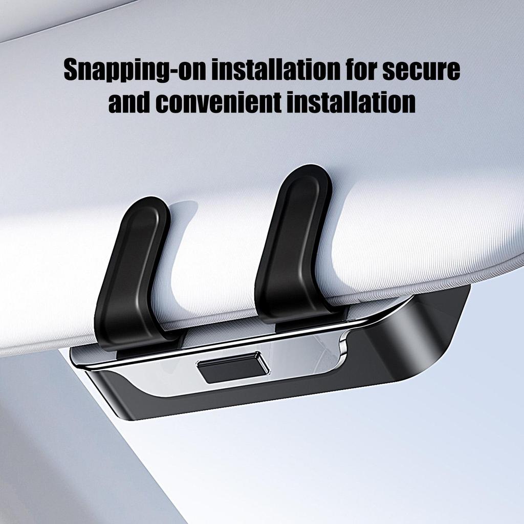 Glasses Holder For Car Enclosed Auto Protective Box Automotive Eyeglasses Storage Case For Truck Sedan Van Automotive Road Trip