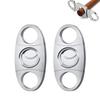 Portable Double-Edged Stainless Steel Cigar Cutter with Large Caliber and Extendable, Sharp Blades