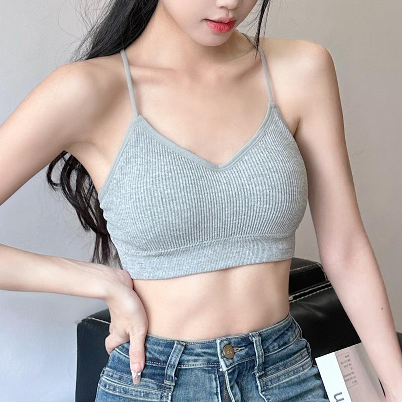 Popular Tube Top Summer Cross Beautiful Back Suspender Small Vest Women's Inner Short Gathering Hot Girls Chest Wrapping Underwear