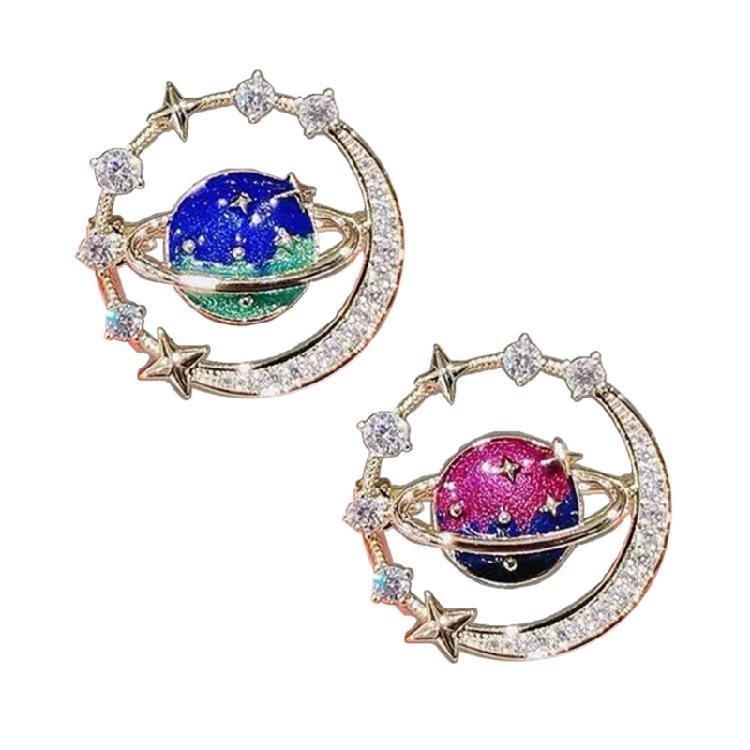 Kosmiczna Planeta Broszka Klamra Letnie Akcesoria do Ubrań Pin do Dekoltu