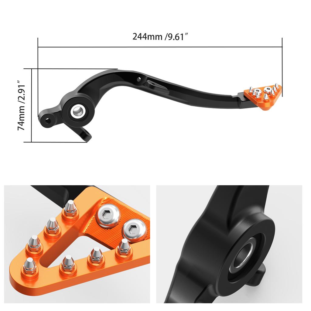 For KTM EXC 300 TPI EXCF 450 SX 125 SXF 250 SXF 450 XC XCF XCW Six Days 2017-2025 Forged Brake Pedal Lever For Husqvarna TE 300
