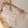 3 PCS Women's Plus Size Underwear Lolita Style Sexy Briefs Sheer Rose Tulle Panties L XL 2XL 3XL 4XL 5XL