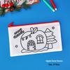 Children's Christmas DIY Pencil Case - Handmade Kindergarten Painting Bag & Cute Stationery Gift