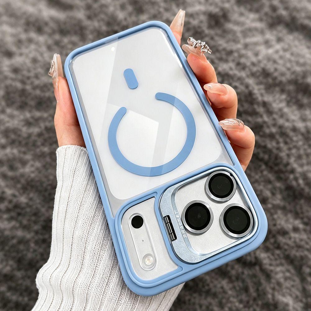 Magnetic Lens Film Protector Stand Case for IPhone 18 Pro Max 18Pro 17 16 15 14 13 12 Pro Max for Magsafe Shockproof Clear Cover