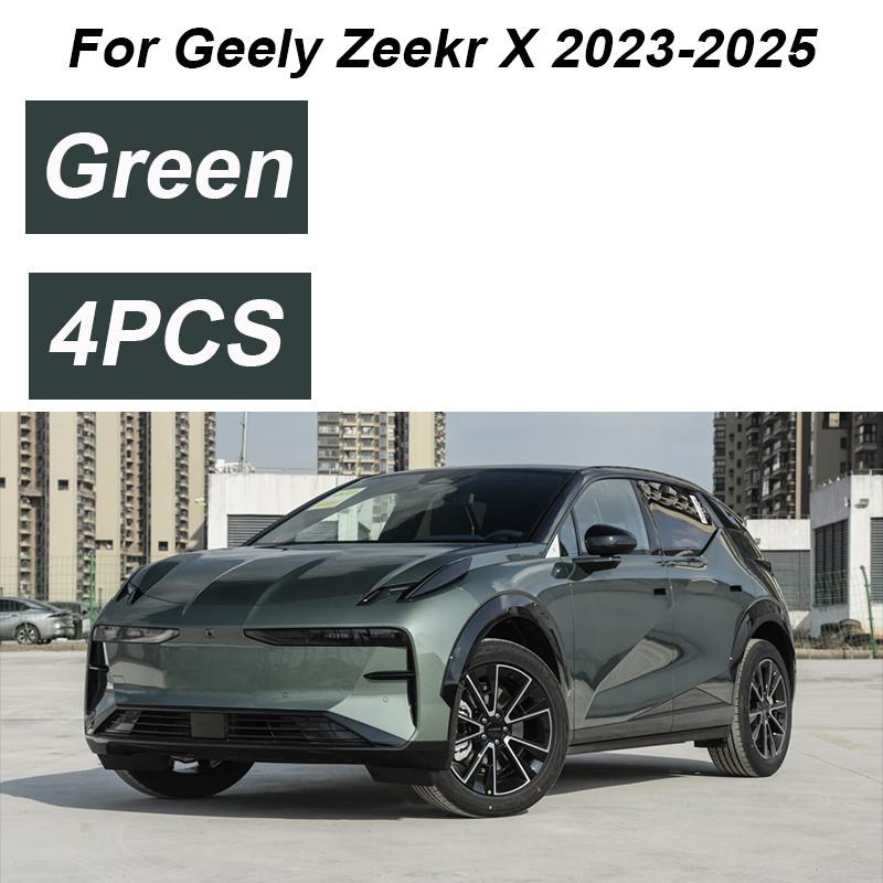 4 Stück lackiert für Geely Zeekr X 2025 Zubehör 2024 Auto Frontschmutzfänger Spritzschutz Hinterkotflügel Räder Autozubehör