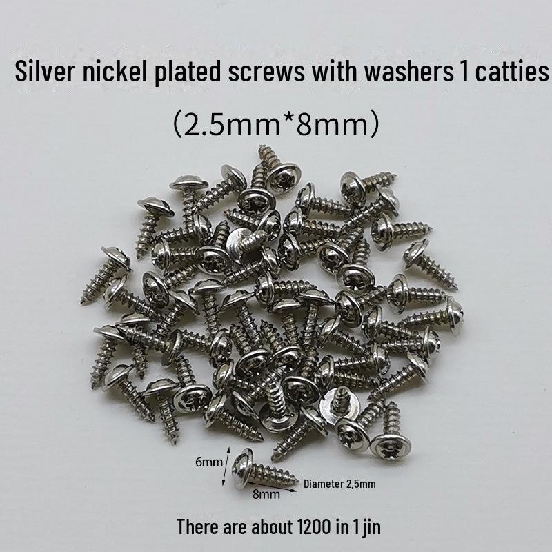 Gold and Silver Self-tapping Screw Kit with Washers, Assorted Models, 500g.