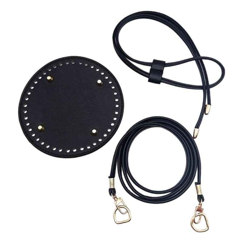 Leather Bag Backpack Making Set,Leather Purse Making Kit with Bag Bottom,Shoulder Strap,Drawstring for DIY Bag Making
