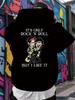 Rock Band Graphic Hoodie - "It'S Only Rock 'n Roll But I Like It" Cartoon Print Pullover with Kangaroo Pocket