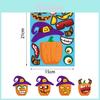 Colorful Xh061 Halloween Diy Pumpkin Puzzle Stickers For Kids Crafty Decor