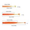 4.8/6/8cm Artificial Worm Baits Saltwater Fishing Tackle Accessories for Trout Fishing Soft Lures Paddle Tail Baits