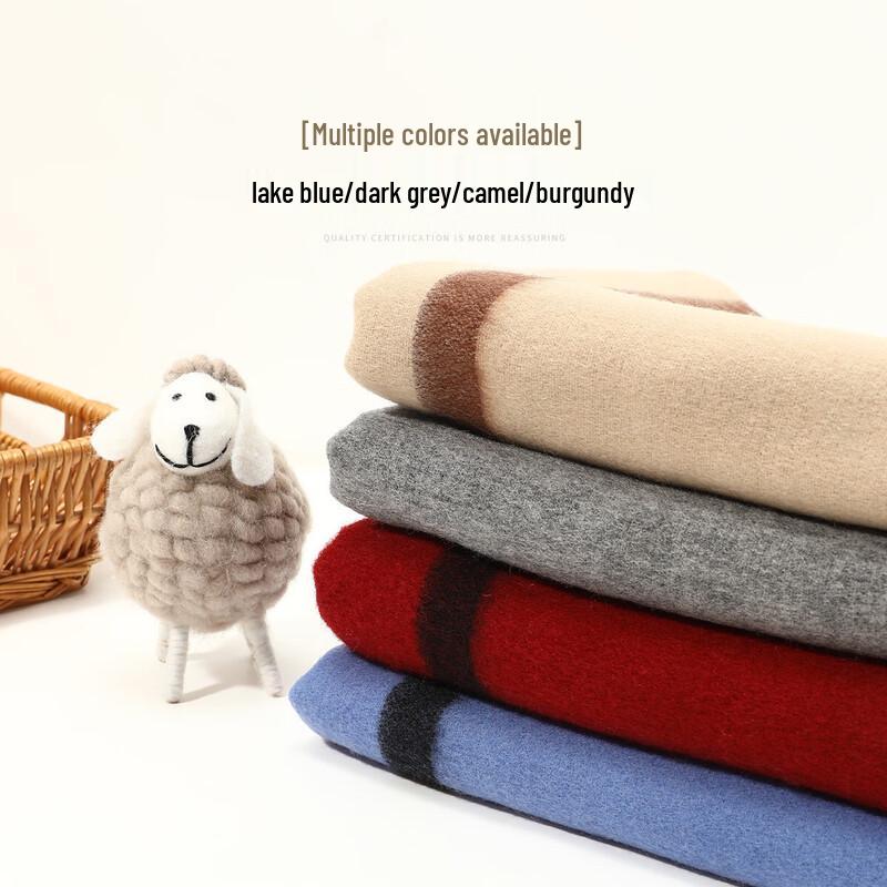 Women's Luxury 100% Wool Autumn Winter Shawl Scarf