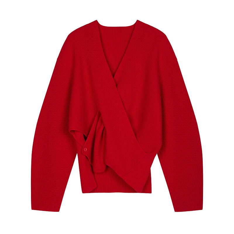 JNBY Spring 2026 V-Neck Wool Knit Pullover Sweater