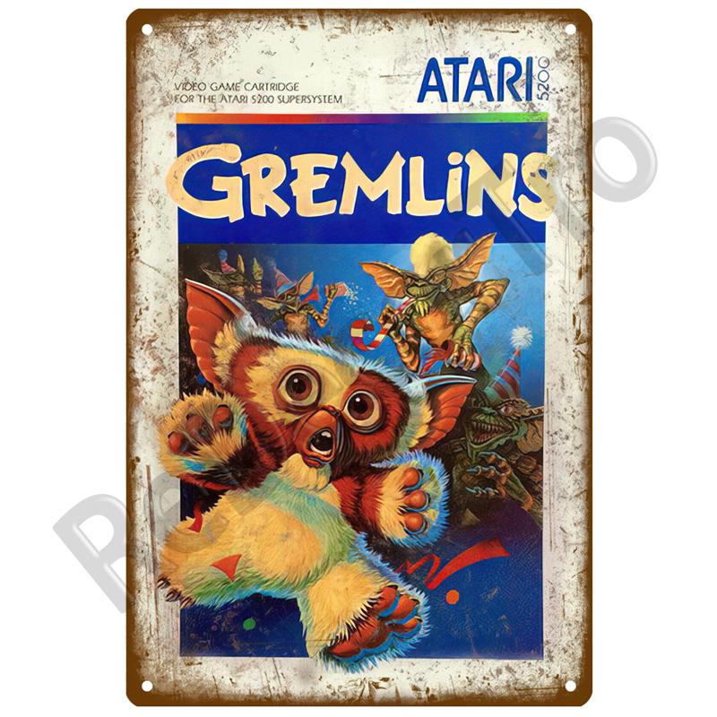 Gamer Retro Tin Sign Poster Vintage Wall Poster Metal Sign Decorative Wall Plate Kitchen Plaque Metal Vintage Decor Accessories