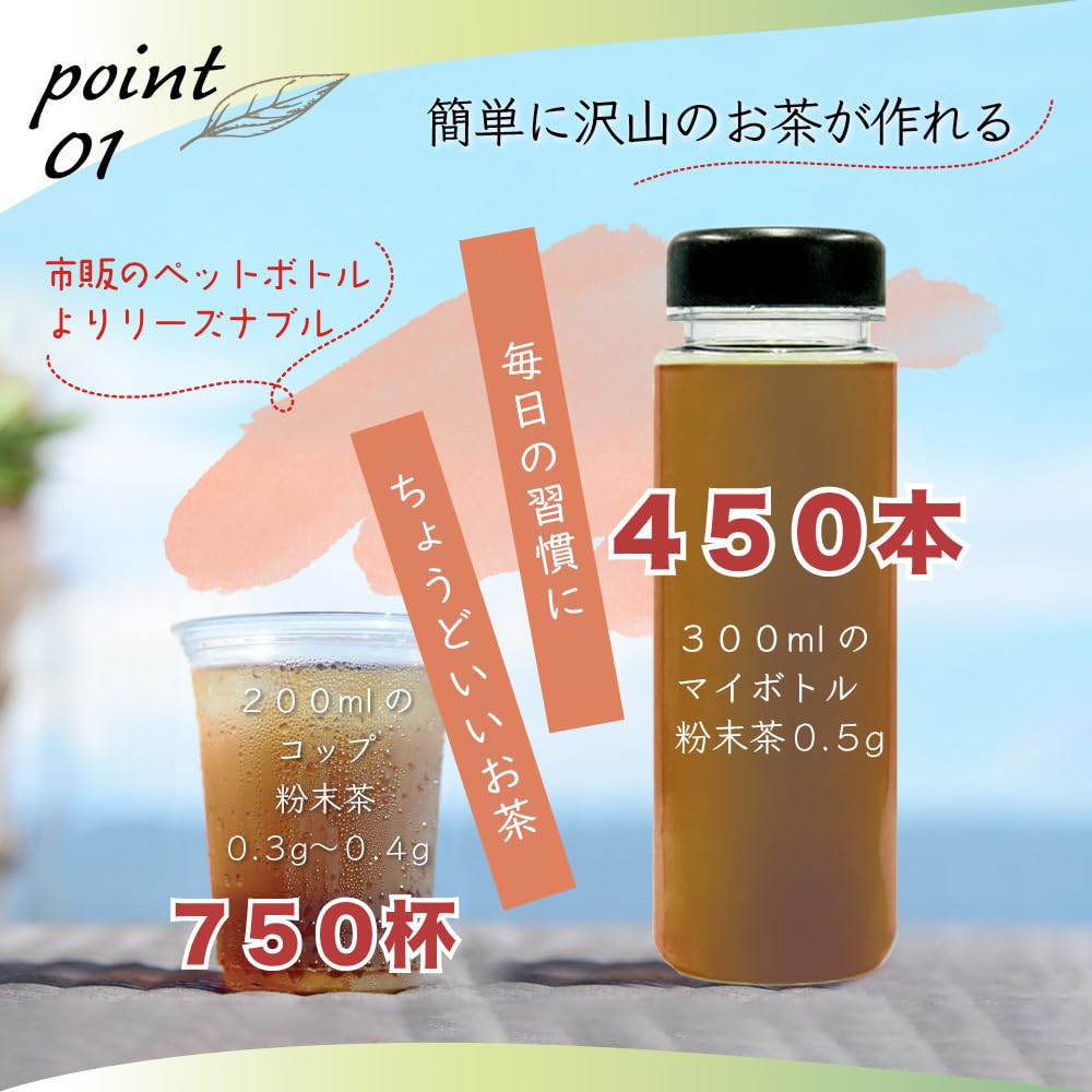 Mizutama Farm Pesticide-Free Hojicha Powder, 225g [Caffeine-Free] (Made in Japan with the Whole Nutrition of Hojicha, Makes 750 Cups of Latte,
