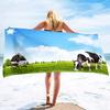 Cow Print Beach Towel Microfiber Bath Towels Oversized Cute Animal Cow Beach Towels Quick Dry Pool Towels for Bathroom Camping