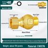 Full Copper Vertical Union Check Valve, Large Flow, Male/Female Thread, Anti-Backflow, Water Meter One-Way Valve, Water Pipe Backflow Preventer