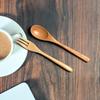 Ruhan Beechwood Fruit Fork and Dessert Spoon Set