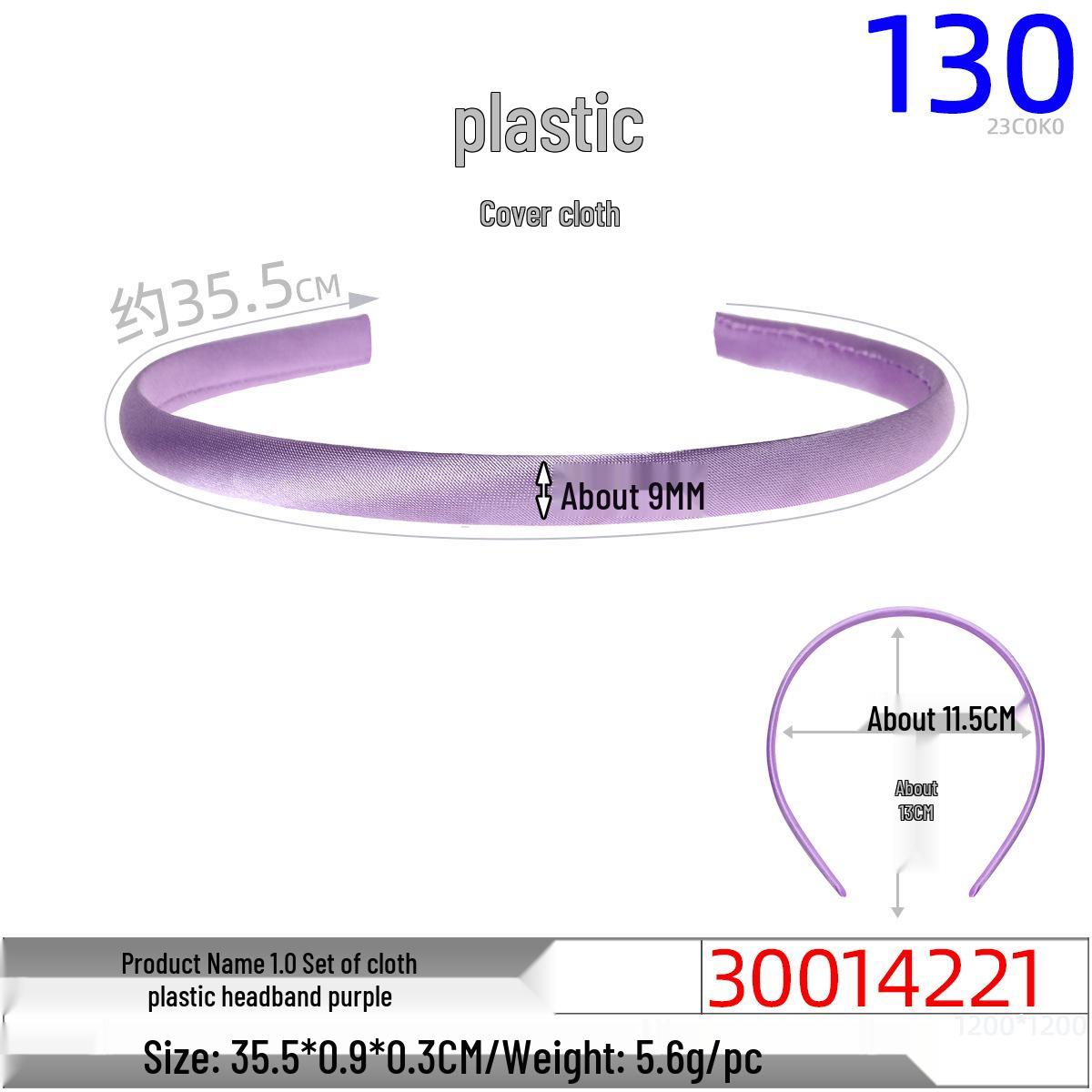 

Набор детских повязок для волос шириной 10 мм, обтянутых атласом конфетных цветов