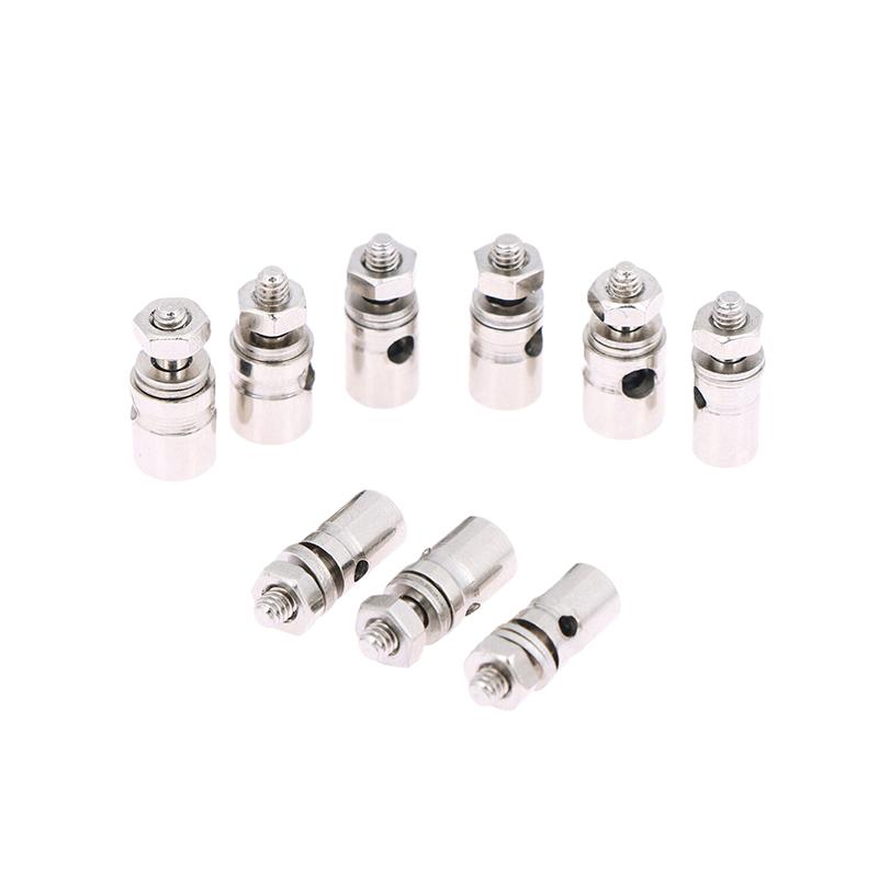 10Pcs Rc Airplane Boat Pushrod Metal Linkage Stopper Servo Connectors Adjustable Diameter 2.1Mm/1.8Mm/1.2Mm Helicopter Rc Boat