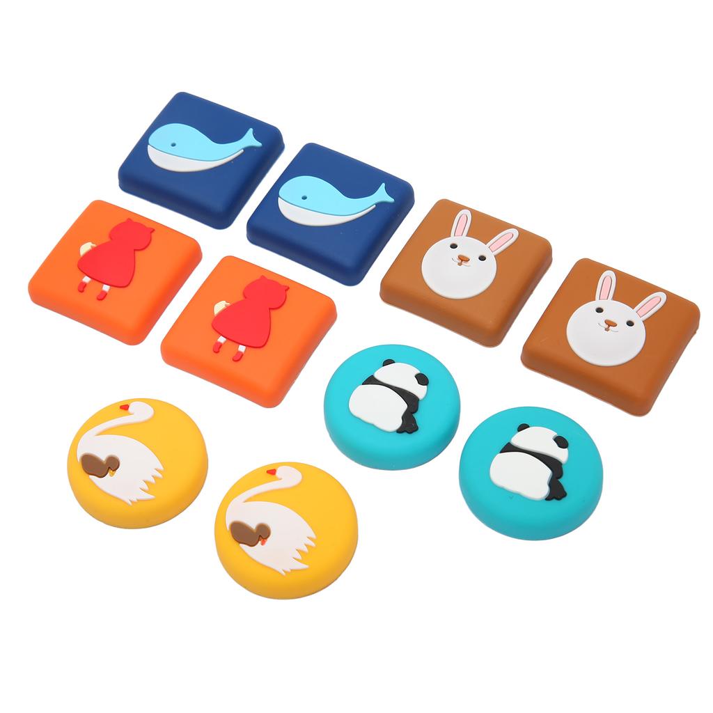 10pcs Wall Protector Door Stop Noise Mitigation Self Adhesive Cartoon Soft Rubber Door Stopper Wall