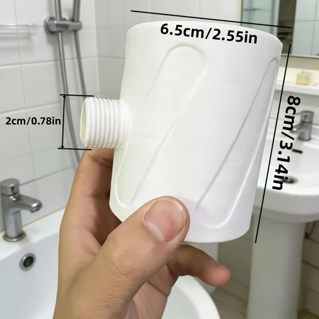 

New Handheld Shower Head for Men – Circular Gentle Water Flow Spray, Portable Private Cleansing Accessory белый