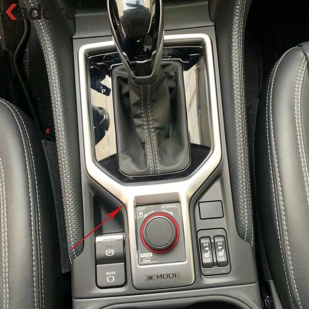 For Subaru Forester SK 2018 Carbon Fiber Car Center Console Gear Shift Box Panel Cover Trim Interior Accessories