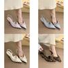 Womens Pointed High Heels For Women With Wrinkle Design And Rubber Sole For Spring Casual Comfort