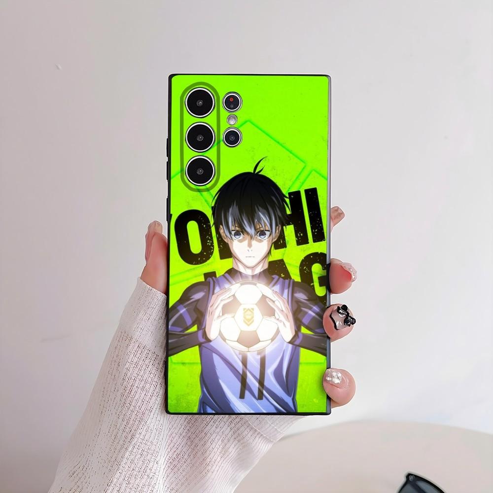 Coole B-Blue Lock Anime Handyhülle Für Samsung Galaxy S25 S24 S22 S23 Ultra S21 S20 Plus 5G Mattierte Rutschfeste Vollabdeckung Hülle