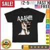 Halloween Screaming Goat AAAH!!! Vintage T Shirt Men Fashion 2023 Women T Shirt