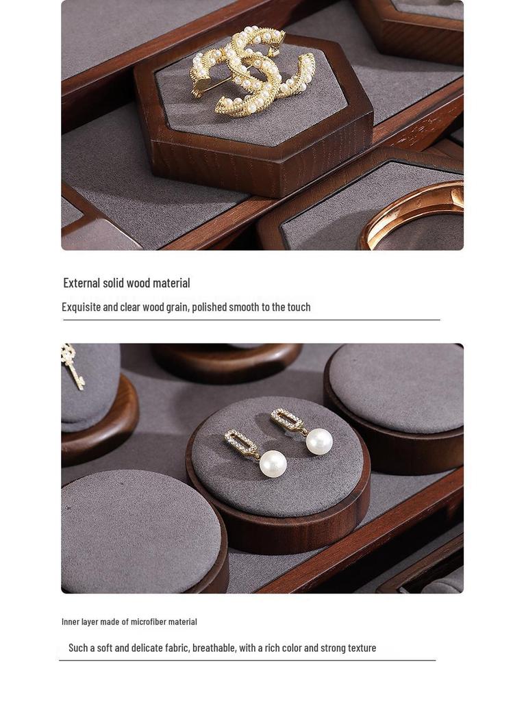 Jewelry Display Stand for Rings, Necklaces, Earrings - Storage Rack and Photography Prop