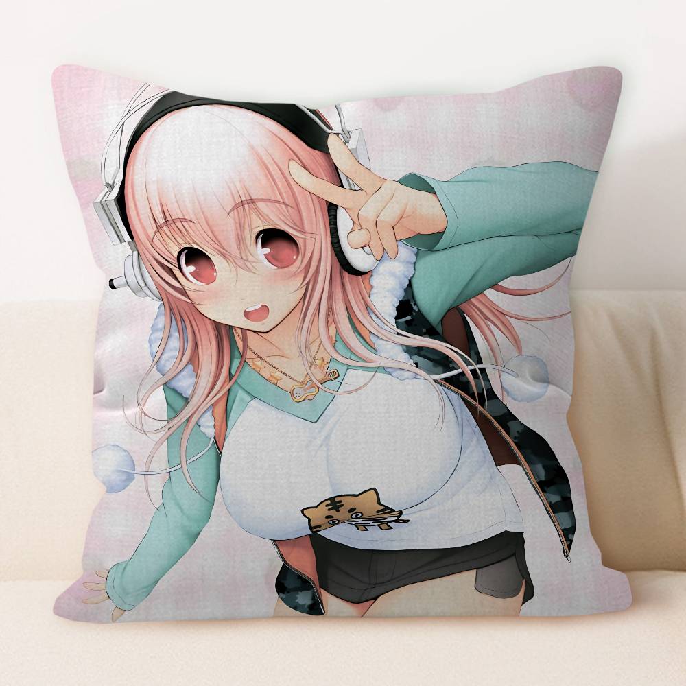 S-Super S-Sonico 45*45см Наволочка Чехол для подушки Декор Наволочка Домашняя наволочка для диванной подушки 12x12Inch